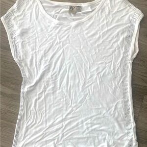 Nevada | Short sleeve blouse with silver stone detail